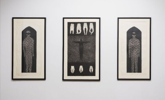 Image: Belkis Ayón and Carlos Alfonzo: Odyssey installation view, January 22, 2026.Photo by Oriol Tarridas. 