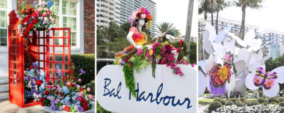 Displays from past Fleurs de Villes exhibitions. Photo Credit: Fleurs de Villes