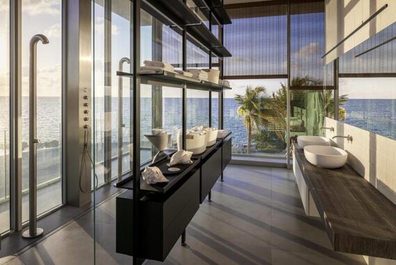 View inside owner's primary bathroom.Photo credit: Kris Tamburello