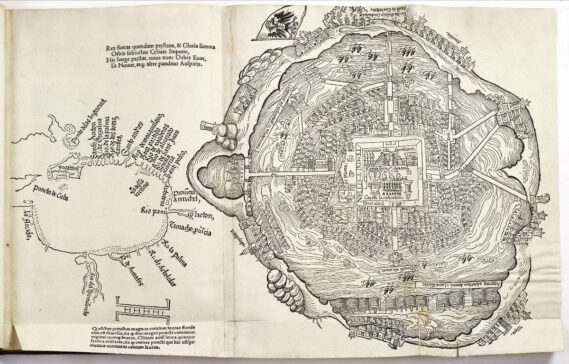 Image: Hernán Cortés (c. 1485-1547), Praeclara Ferdina[n]di Cortesii de noua maris oceani Hyspania narratio sacratissimo....,1524, Book. Jay I. Kislak Collection of the Early Americas, Exploration and Navigation, MDC PC 2018.1.12