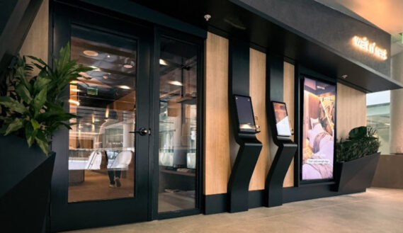 The entrance to Wait n’ Rest at MIA.