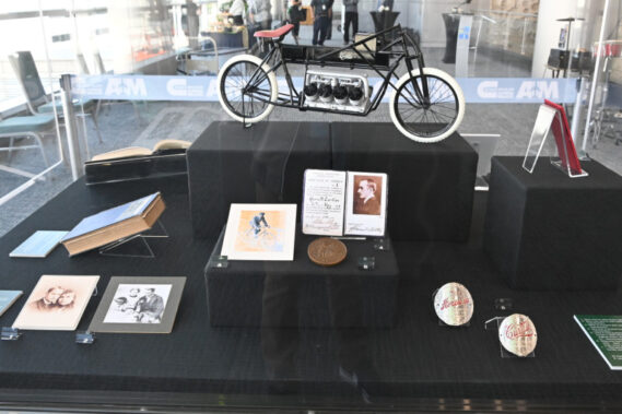 One of the displays within Master of the Air, Builder of Dreams: Glenn Curtiss in South Florida.