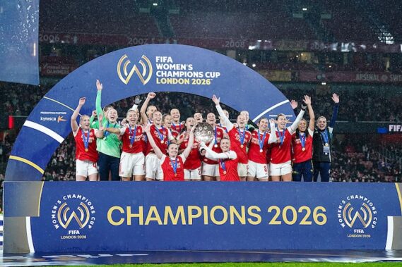 Arsenal won January’s inaugural FIFA Women's Champions Cup competition in London. (Daniela Porcelli/Getty Images)